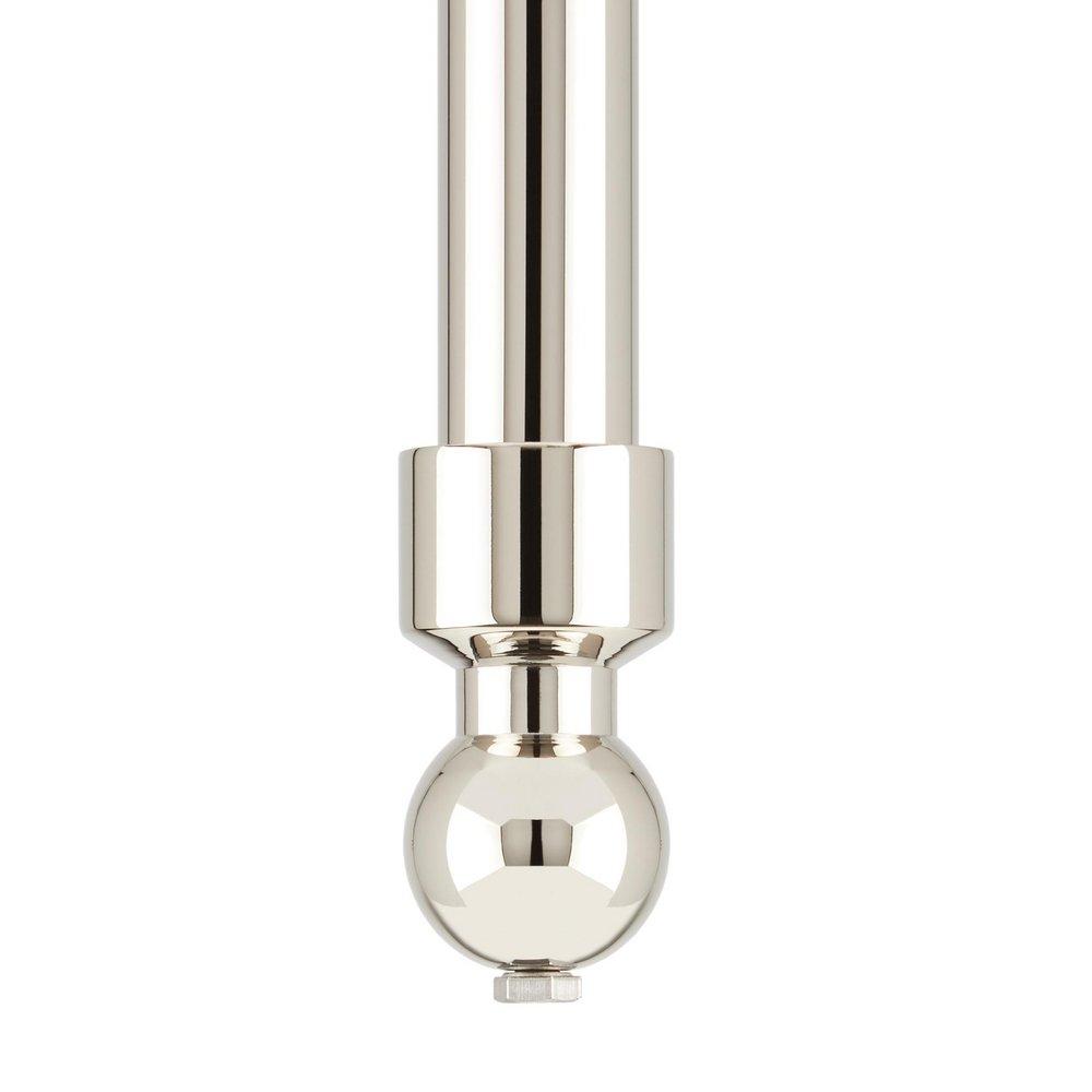 24 x 19 in. Console Bathroom Sink with Brass Stand in Polished Nickel 