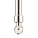 24 x 19 in. Console Bathroom Sink with Brass Stand in Polished Nickel 