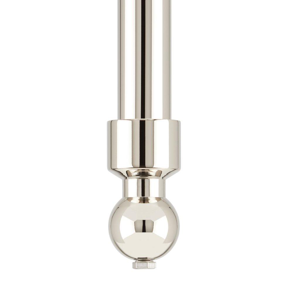 24 x 19 in. Console Bathroom Sink with Brass Stand in Polished Nickel 