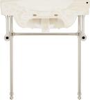 30 x 22 in. Console Bathroom Sink with Brass Stand in Brushed Gold 