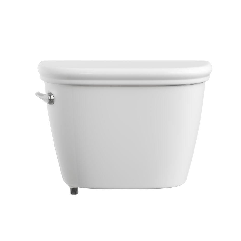 1.0 gpf Pressure Assist Toilet Tank in White 