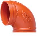 2-1/2 in. Grooved Orange Enamel Ductile Iron 90 Degree Elbow