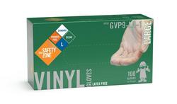 Size M Latex Powder Free Gloves in Clear (Box of 100)