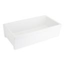 36 in. Fireclay Single Bowl Farmhouse Kitchen Sink in White 