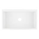 36 in. Fireclay Single Bowl Farmhouse Kitchen Sink in White 