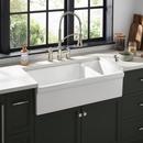 36 REVERSIBLE 80/20 DOUBLE-BOWL FIRECLAY FARMHOUSE SINK - WHITE 
