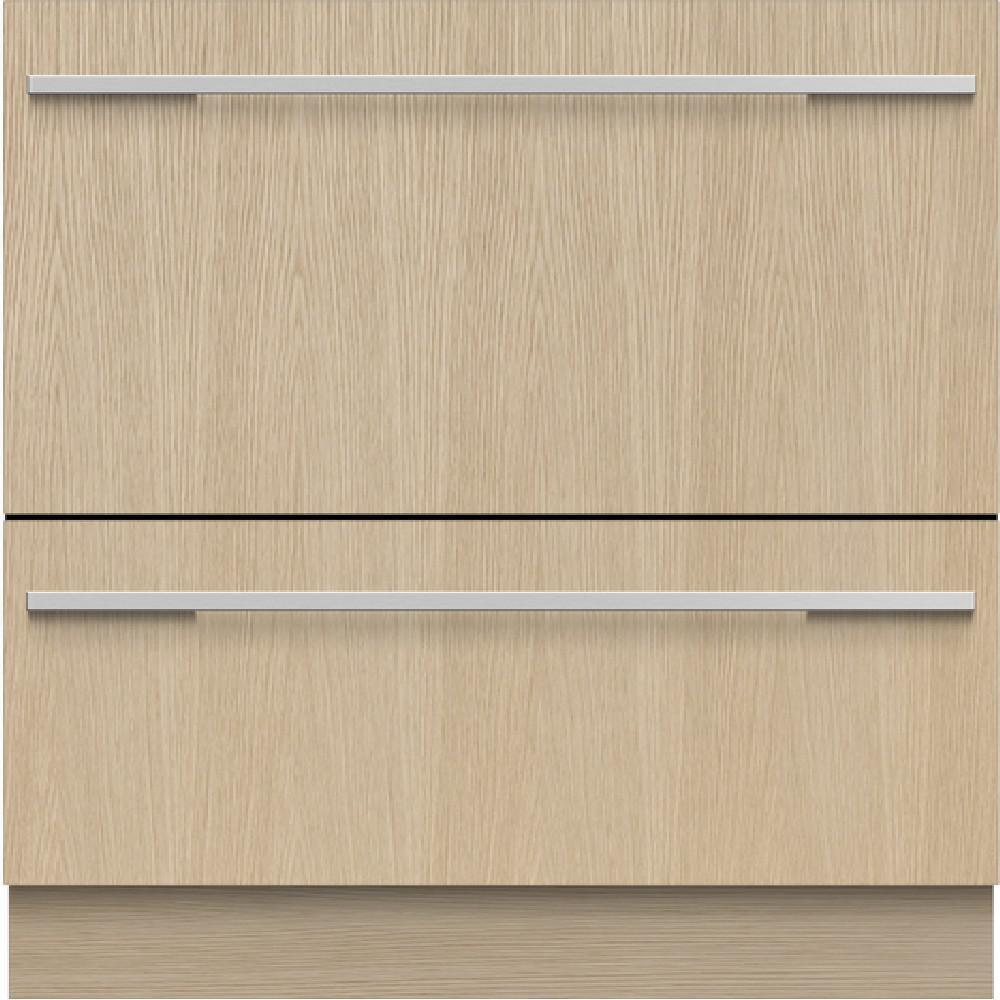 INTEGRATED DOUBLE DISHDRAWER FULL SIZE STAINELSS INTERIOR PANEL READY 