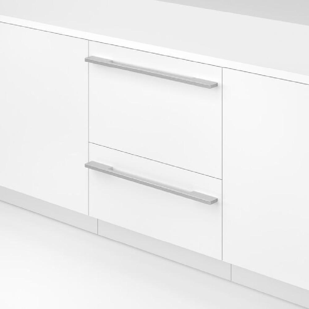 INTEGRATED DOUBLE DISHDRAWER FULL SIZE STAINELSS INTERIOR PANEL READY 