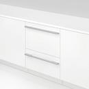 INTEGRATED DOUBLE DISHDRAWER FULL SIZE STAINELSS INTERIOR PANEL READY 