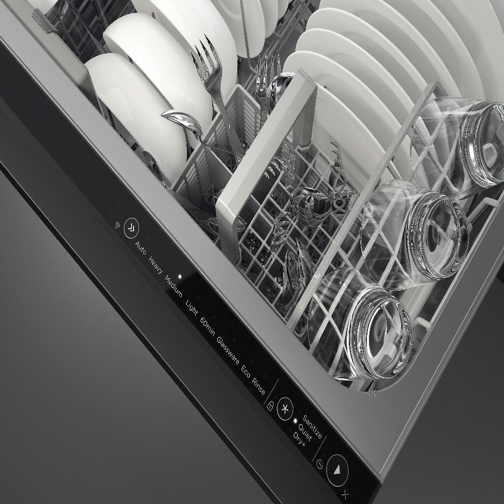 24 in. Integrated Double Dish Drawer Dishwasher in Stainless Steel 
