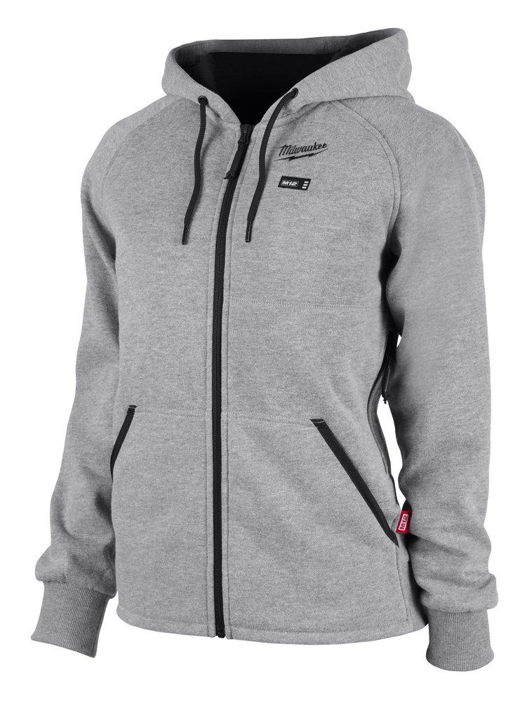 Milwaukee&reg; Grey 12V Lithium-ion Polyester Heated Hoodie in Grey 