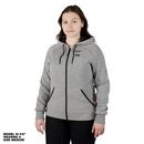 Size XL 12V Lithium-ion Polyester Heated Hoodie in Grey