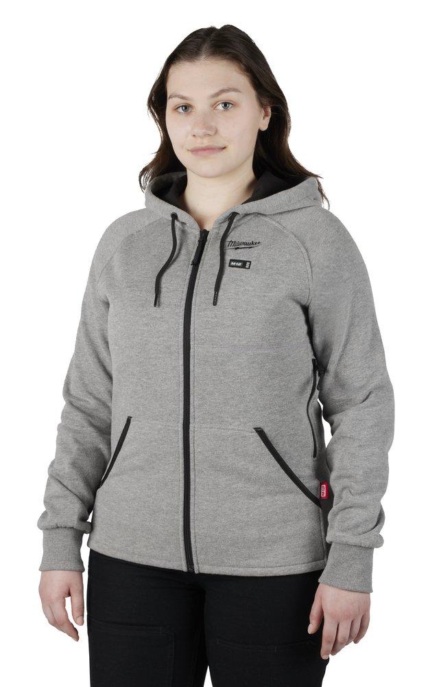 Milwaukee&reg; Grey 12V Lithium-ion Polyester Heated Hoodie in Grey 