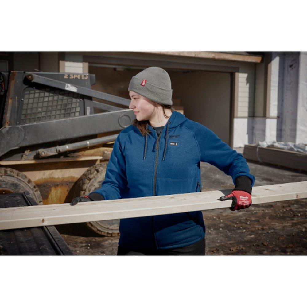 Milwaukee&reg; Blue 12V 4 Piece Lithium-ion Polyester Heated Hoodie in Blue 