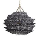 60W 3-Light Medium E-26 Incandescent Pendant in Dark Grey Stained