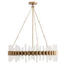 Arteriors Home Antique Brass 41-1/2 x 34 in. 40W 1-Tier 8-Light Contemporary and Modern Chandelier 