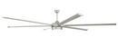 120 in. 6-Blade Indoor/Outdoor Ceiling Fan in Painted Nickel