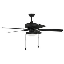 52 in. 5-Blade Indoor/Outdoor Ceiling Fan in Flat Black