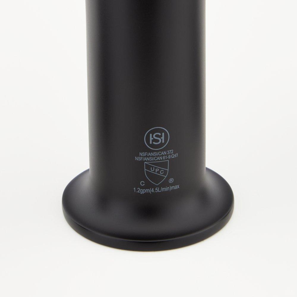 Signature Hardware Matte Black Single Handle Bathroom Sink Faucet 