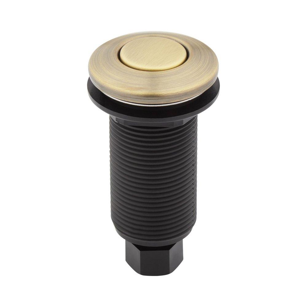 Signature Hardware Aged Brass Sink Top Switch Button 
