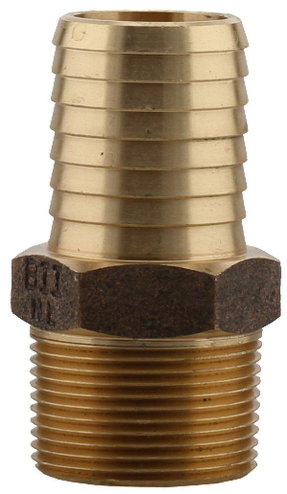 Boshart Industries 3-1/5 in. MPT x Barbed Bronze Adapter 