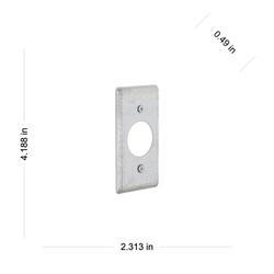 4-1/4 in. Raised Electrical Box Cover