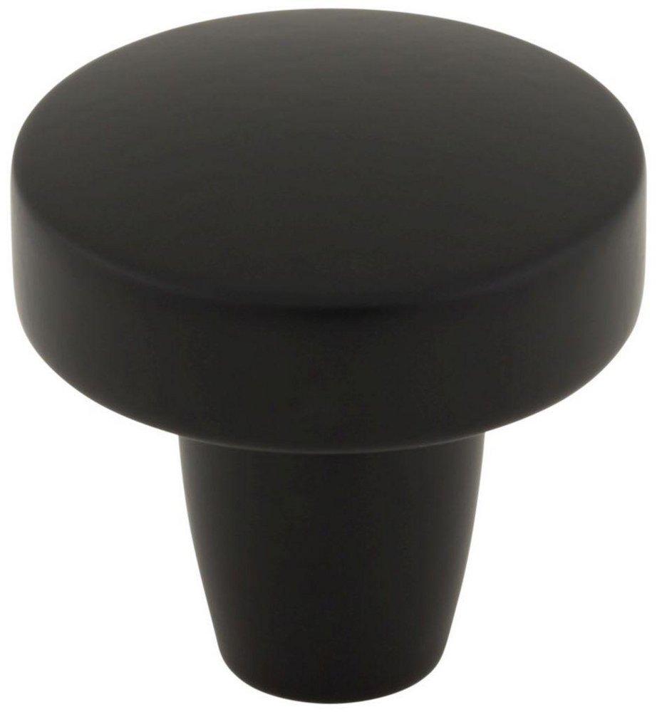FLORHAM KNOB 1 1/4 INCH - FLAT BLACK 