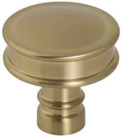1-1/4 in, Cabinet Knob in Honey Bronze
