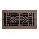 SOLID BRASS WALL REGISTER OIL RUBBED BRONZE 6X12 
