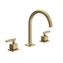 Two Handle Widespread Bathroom Sink Faucet in Antique Gold