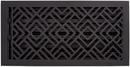 BRASS FLOOR REGISTER MATTE BLACK 6?X 10 65/8 X 111/8 OVERALL 