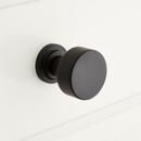 1-1/4 in. Cabinet Knob in Black