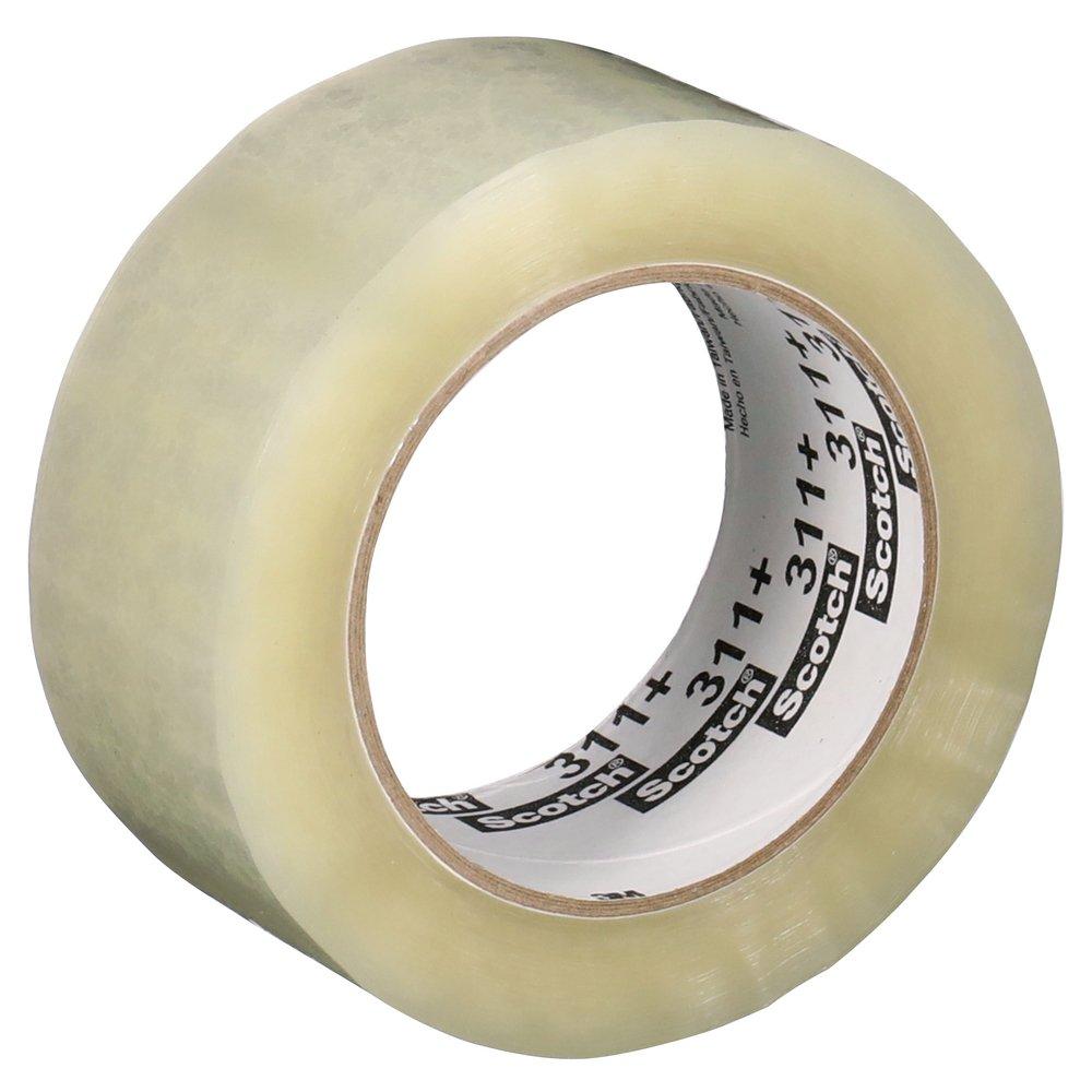 3M&trade; Transparent 1-22/25 x 3937 in. Plastic Sealing Tape (Case of 36) 