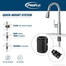 PROFLO&reg; Brushed Nickel Single Handle Monoblock Bathroom Sink Faucet 