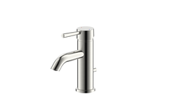 Single Handle Monoblock Bathroom Sink Faucet with Drain Assembly in Brushed Nickel