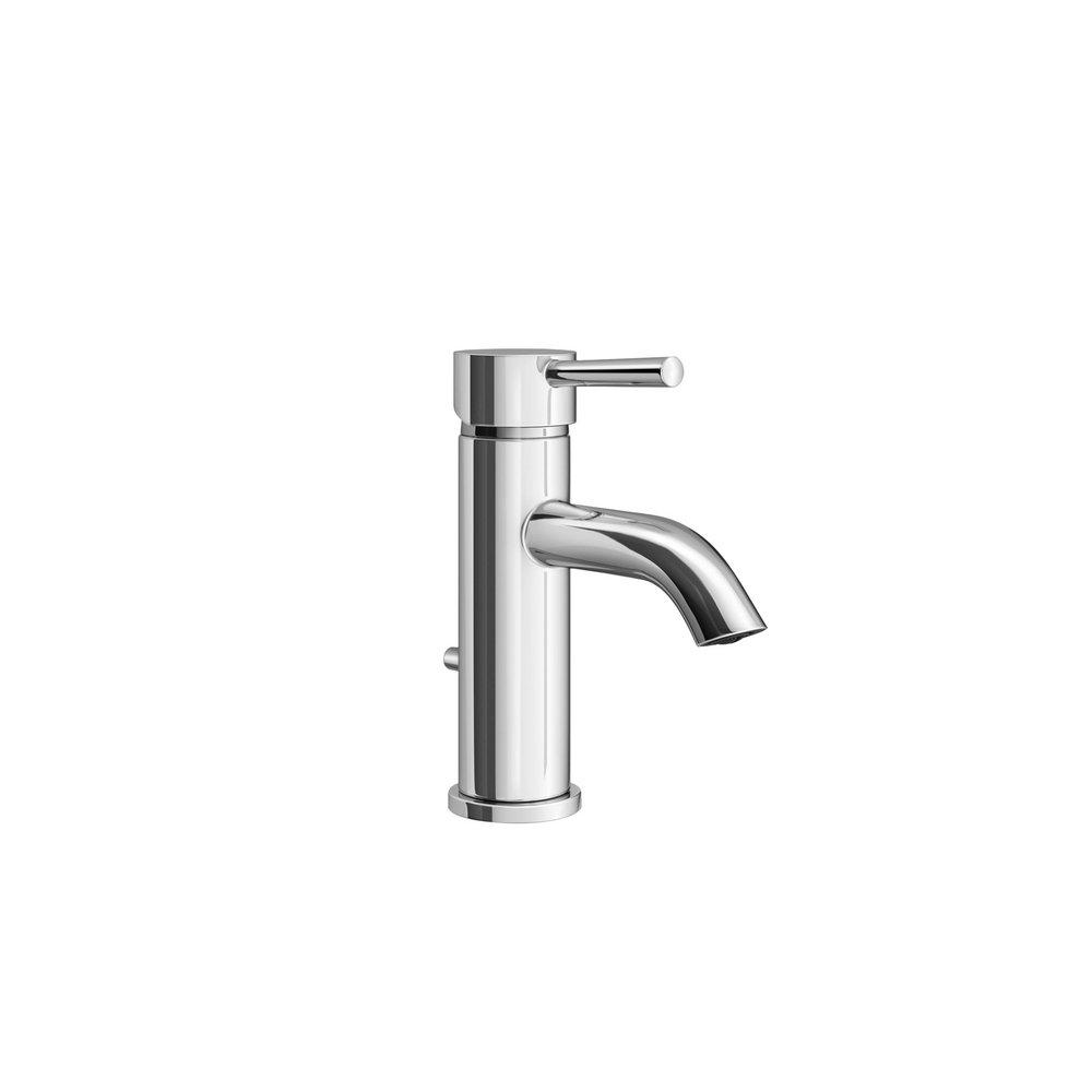 Single Handle Monoblock Bathroom Sink Faucet in Chrome 