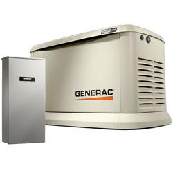 26kW Air-Cooled Standby Generator with Wi-Fi and Transfer Switch