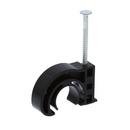 1/2 in. - 3/4 in. Plastic Half Pipe Clamp with Preloaded Nail