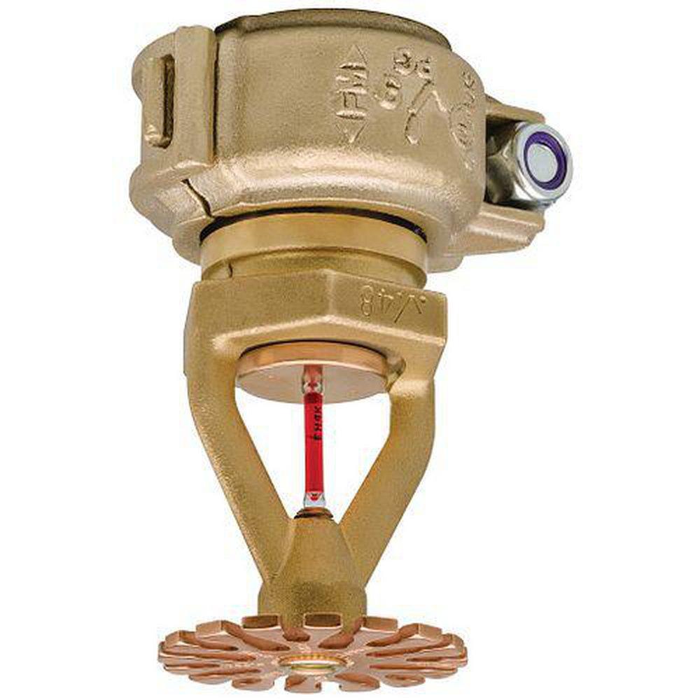 Victaulic Plain Brass 1 in. 165F 25.2K Quick Response and Pendant Sprinkler Head 