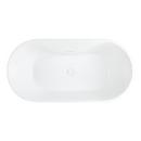 67 x 31-1/2 in. Freestanding Bathtub with Center Drain in White 