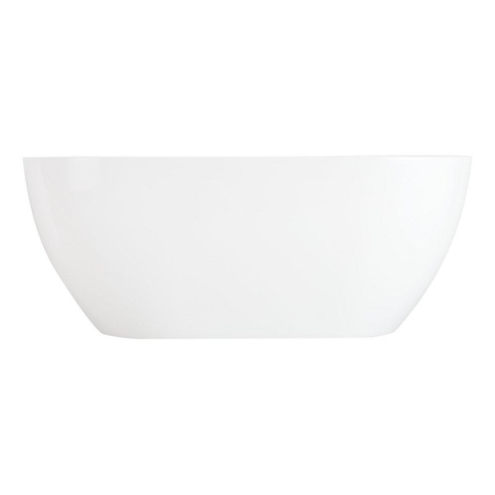 67 x 31-1/2 in. Freestanding Bathtub with Center Drain in White 