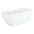 67 x 31-1/2 in. Freestanding Bathtub with Center Drain in White 
