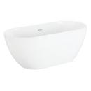 67 x 31-1/2 in. Freestanding Bathtub with Center Drain in White 