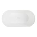 67 x 31-1/2 in. Freestanding Bathtub with Center Drain in White 