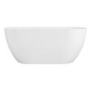 67 x 31-1/2 in. Freestanding Bathtub with Center Drain in White 