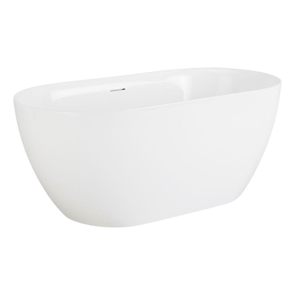 59 x 30 in. Freestanding Bathtub in White 