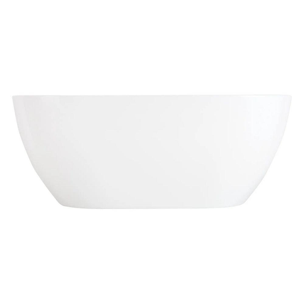 59 x 30 in. Freestanding Bathtub in White 