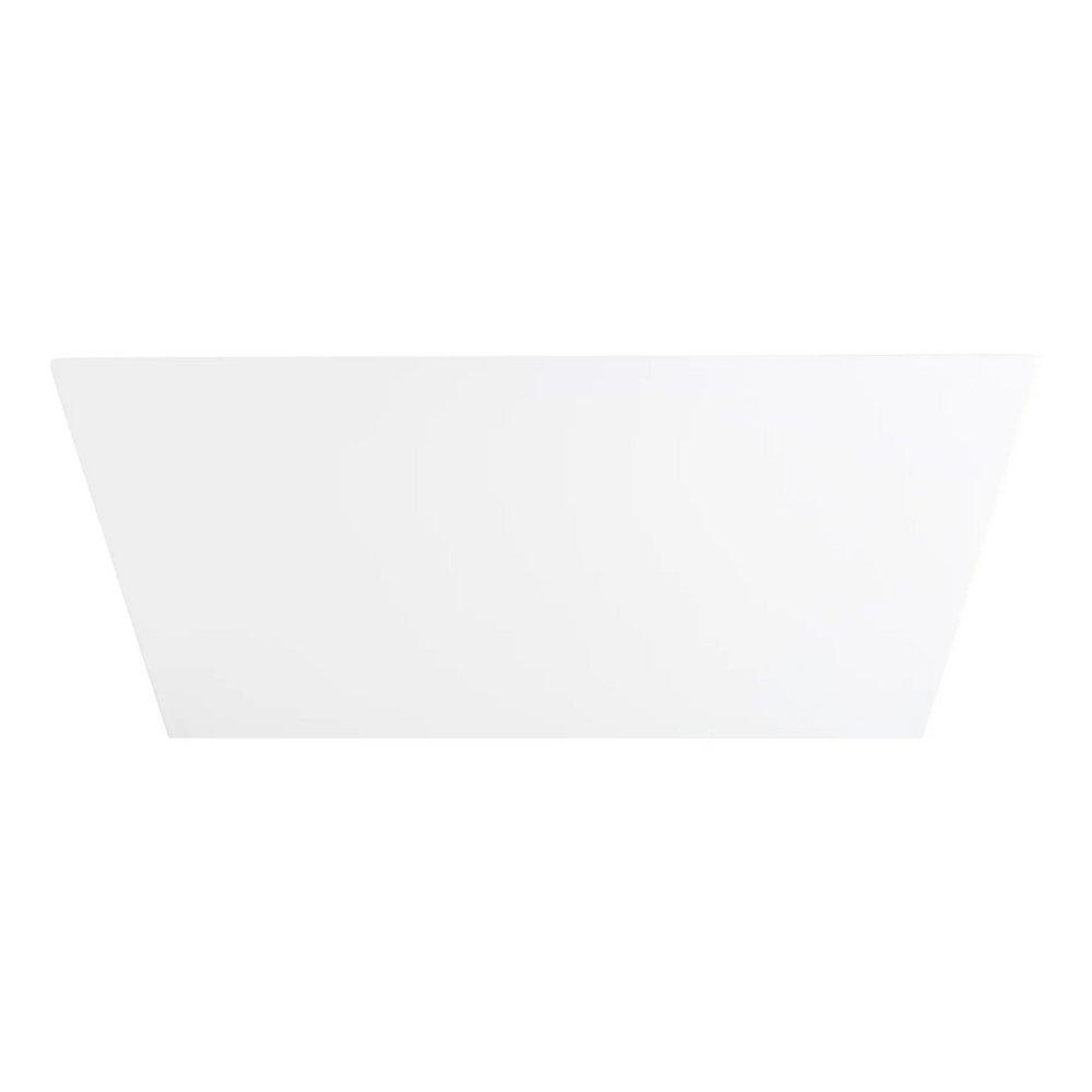 59 x 29-1/2 in. Freestanding Bathtub with Center Drain in White 