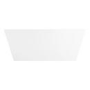 59 x 29-1/2 in. Freestanding Bathtub with Center Drain in White 