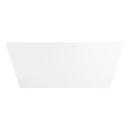59 x 29-1/2 in. Freestanding Bathtub with Center Drain in White 